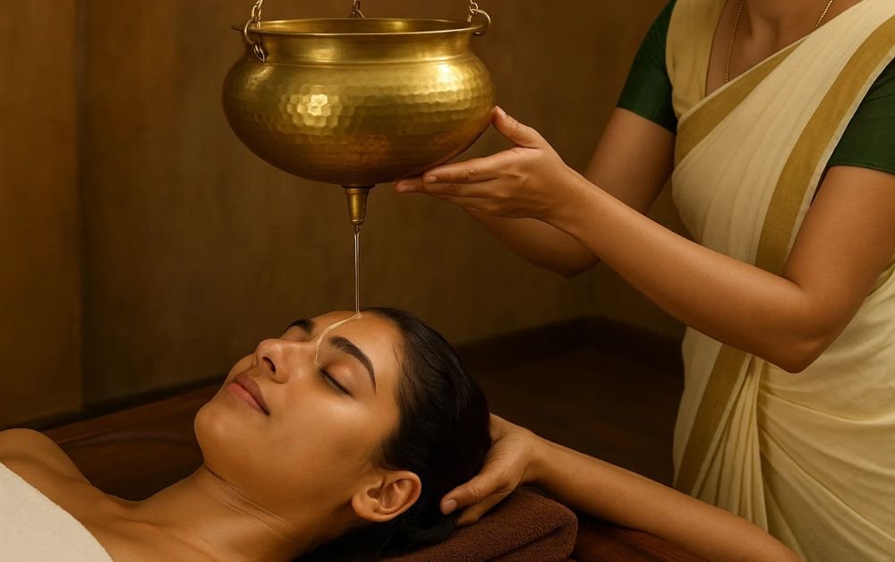 Shirodhara in Dubai – Experience Deep Relaxation at AyuZen Ayurvedic Clinic, Al Furjan